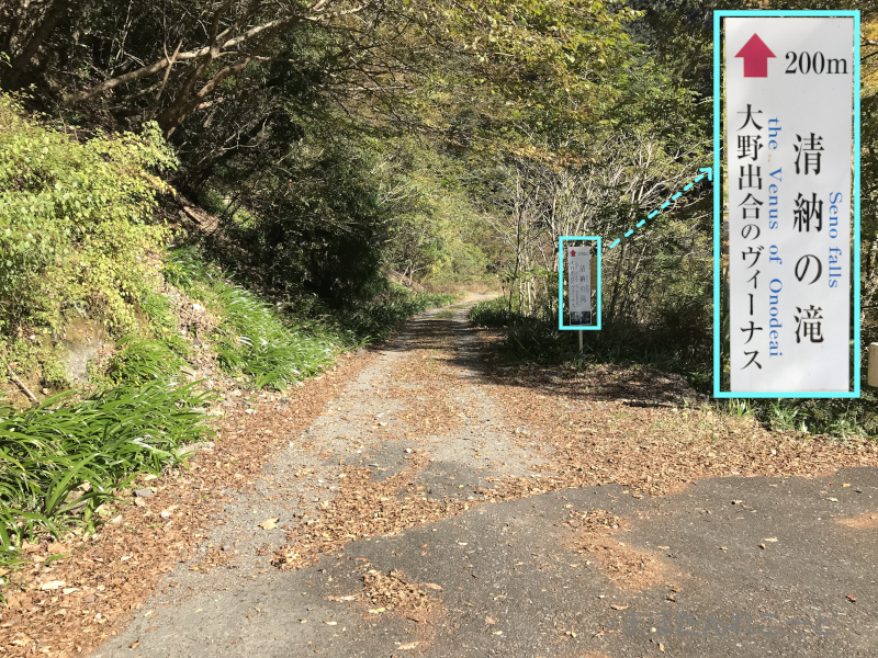 清納の滝 - 歩道