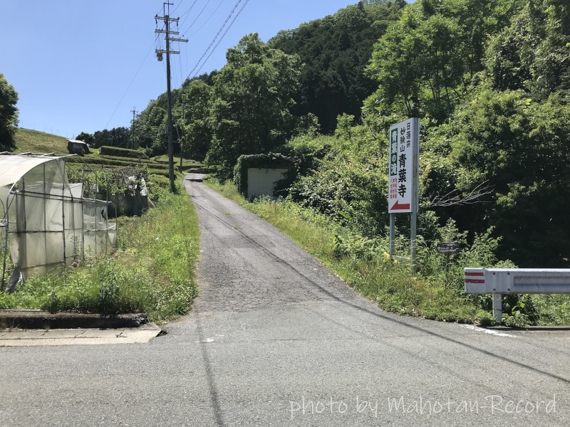 国道165から青葉寺へ②